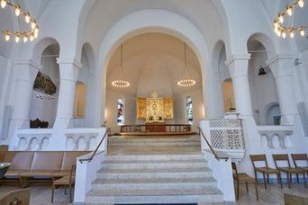 Kirken set indefra